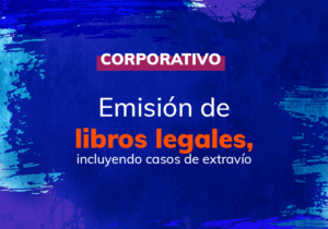 Emisión de libros legales, incluyendo casos de extravío
