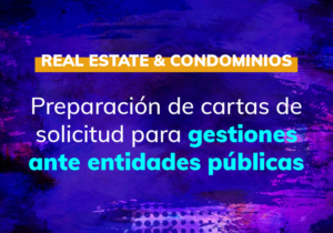 Preparación de cartas de solicitud para gestiones ante entidades públicas