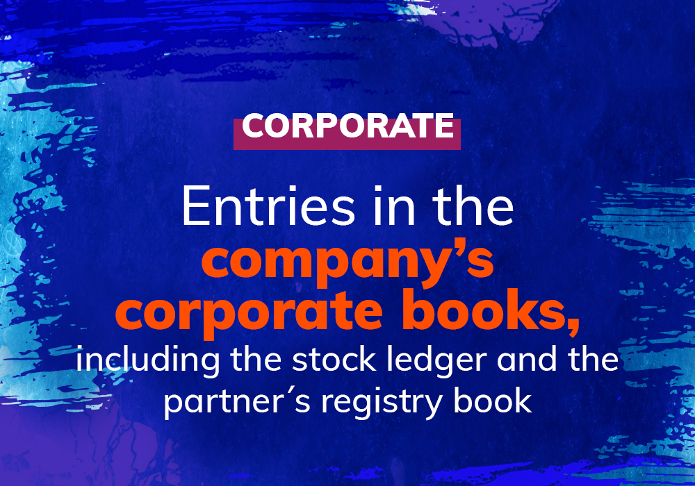 Issuance of share certificates and quotas, including cases of loss.