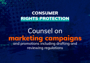 Advising on trade promotions, including drafting and/or reviewing regulations