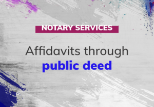 Affidavits in Public Deed