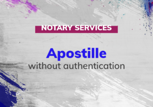 Apostilles (without authentication)